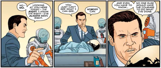 Illustration for article titled After lengthy delays, Nowhere Men #6 arrives to assemble comics’ coolest superteam